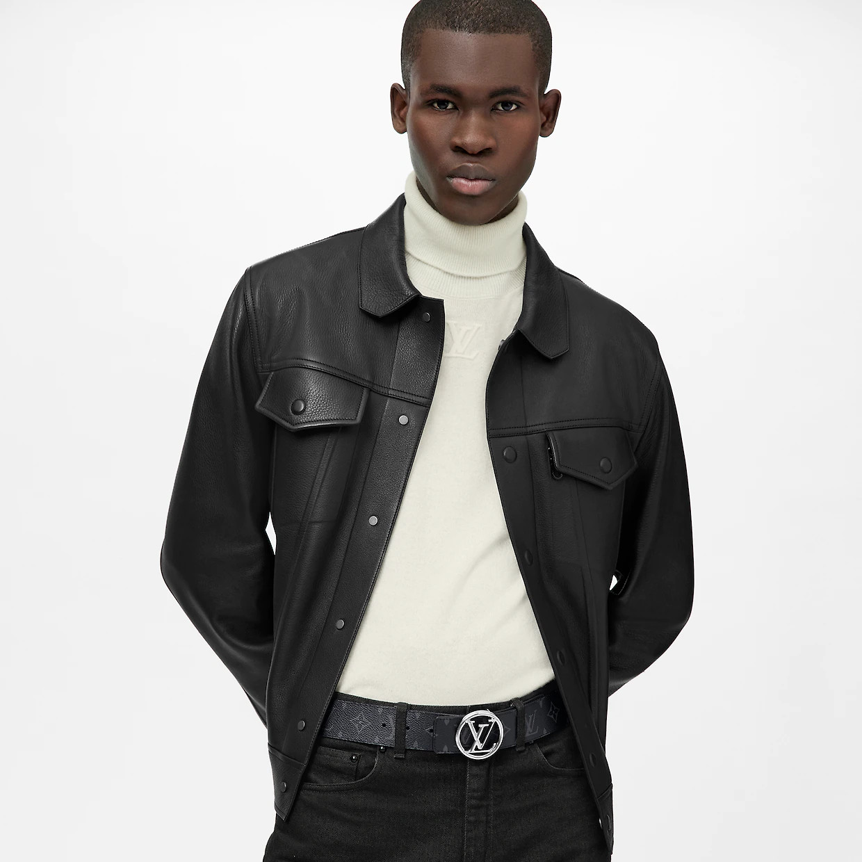 LV CIRCLE 40MM REVERSIBLE BELT