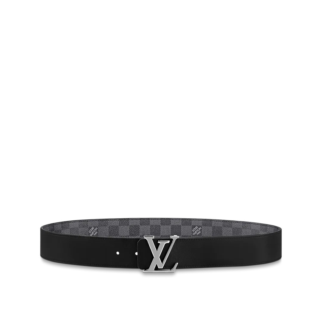 LV INITIALES 40MM REVERSIBLE BELT - Damier Graphite