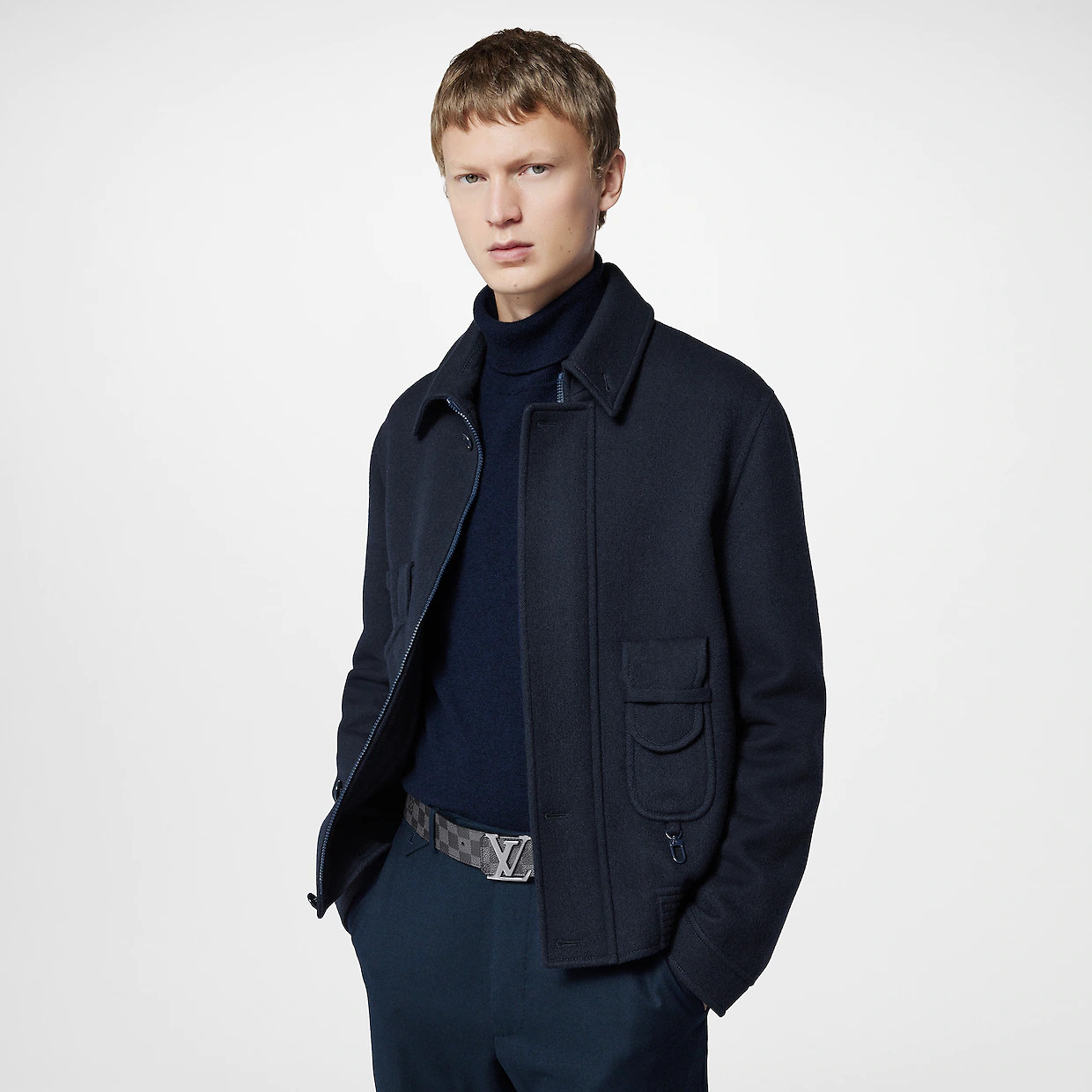 LV INITIALES 40MM REVERSIBLE BELT - Damier Graphite