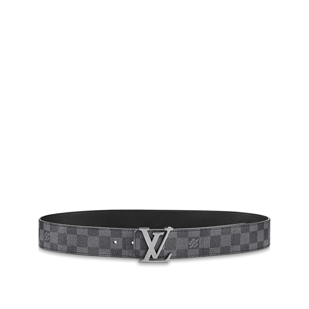 LV INITIALES 40MM REVERSIBLE BELT - Damier Graphite
