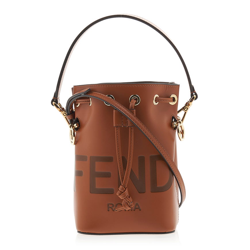 Mon Tresor Brown leather mini-bag