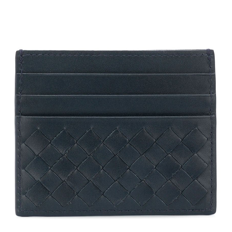 Bottega Veneta Credit Card Case Navy