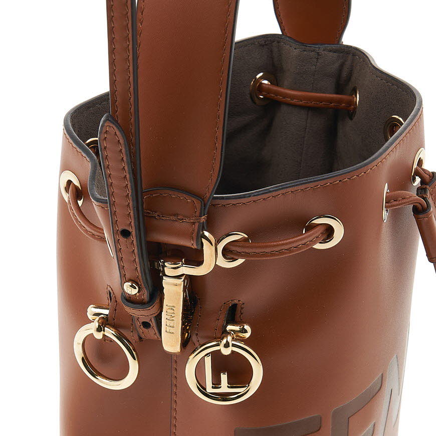 Mon Tresor Brown leather mini-bag