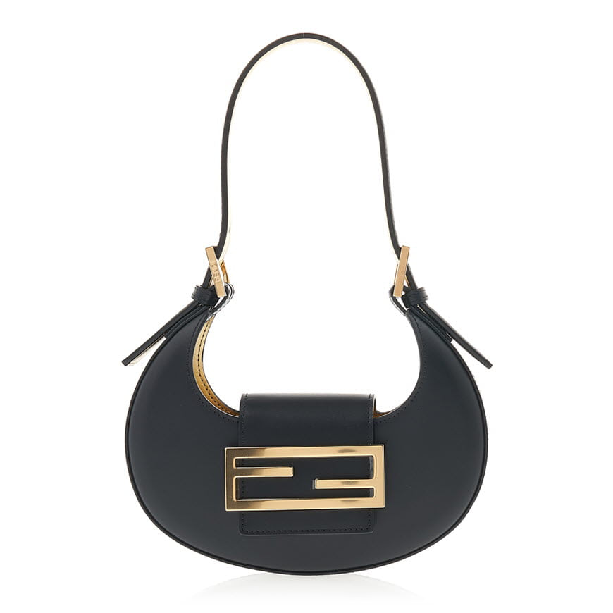 Fendi Cookie Black leather mini bag
