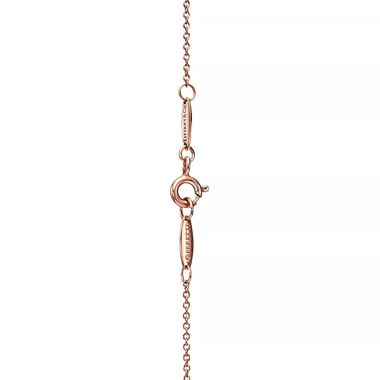 Tiffany & Co. Elsa Peretti Bean Design Pendant 9mm Rose Gold