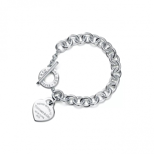 Tiffany & Co. Return To Tiffany Heart Tag Toggle Bracelet Silver