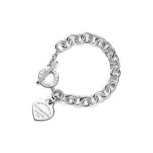 Tiffany & Co. Return To Tiffany Heart Tag Toggle Bracelet Silver