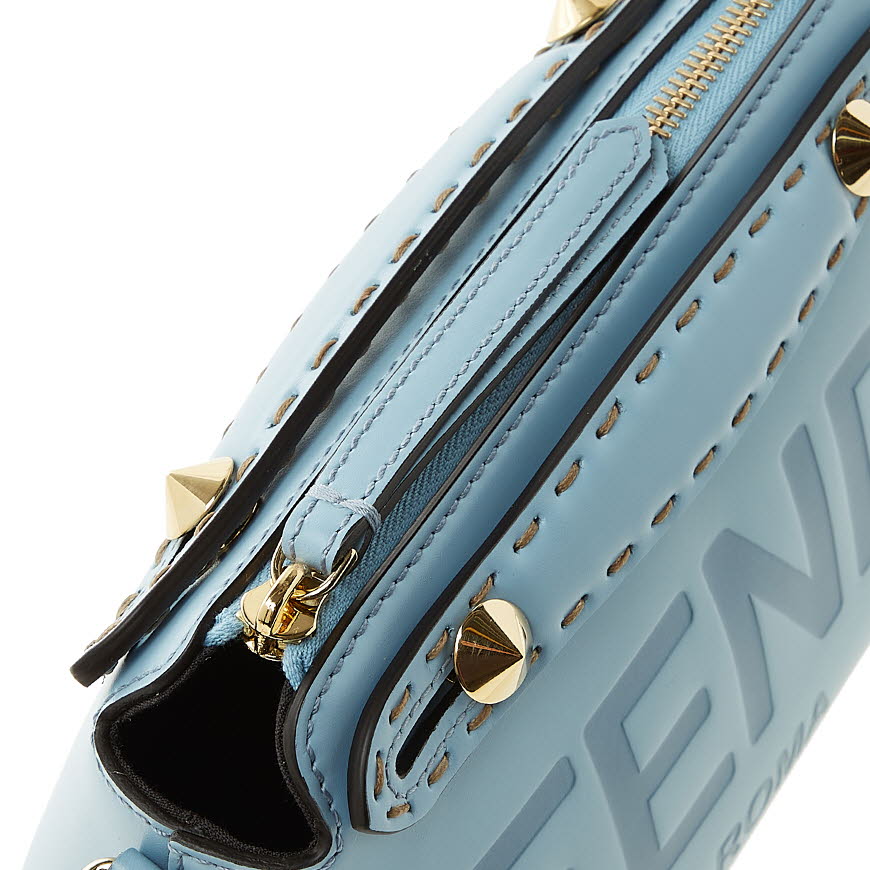 By The Way Mini Light blue leather small Boston bag