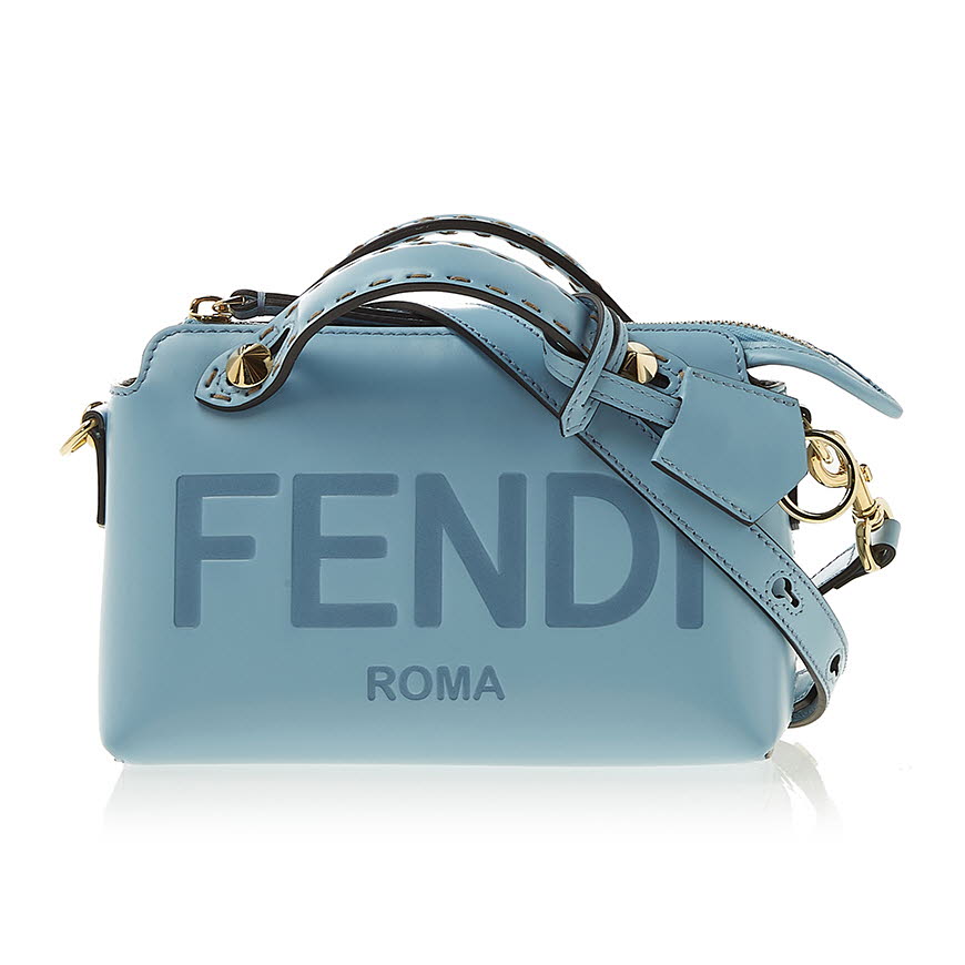 By The Way Mini Light blue leather small Boston bag
