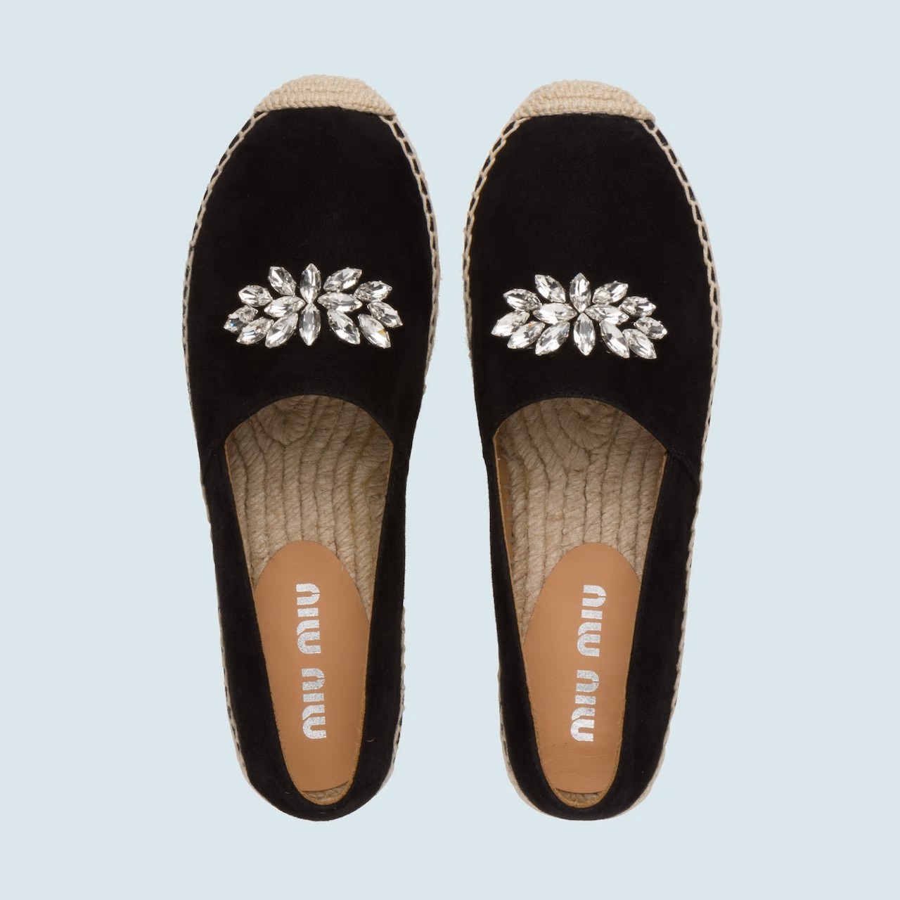 Women's Black Suede Espadrilles