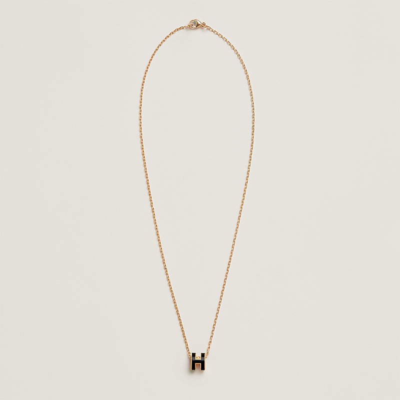 Mini black Pop H pendant