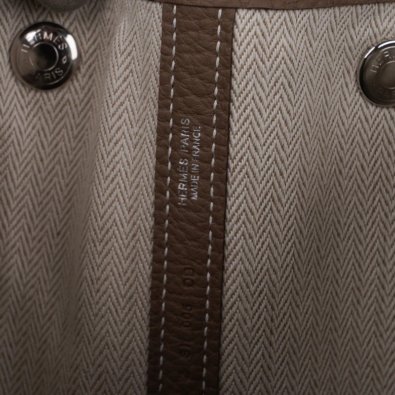 Hermes Garden Party 30 Bag Negonda & Palladium Etoupe