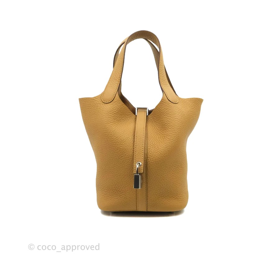 Hermes Picotin Lock 18 Bag Clemence & Palladium Biscuit