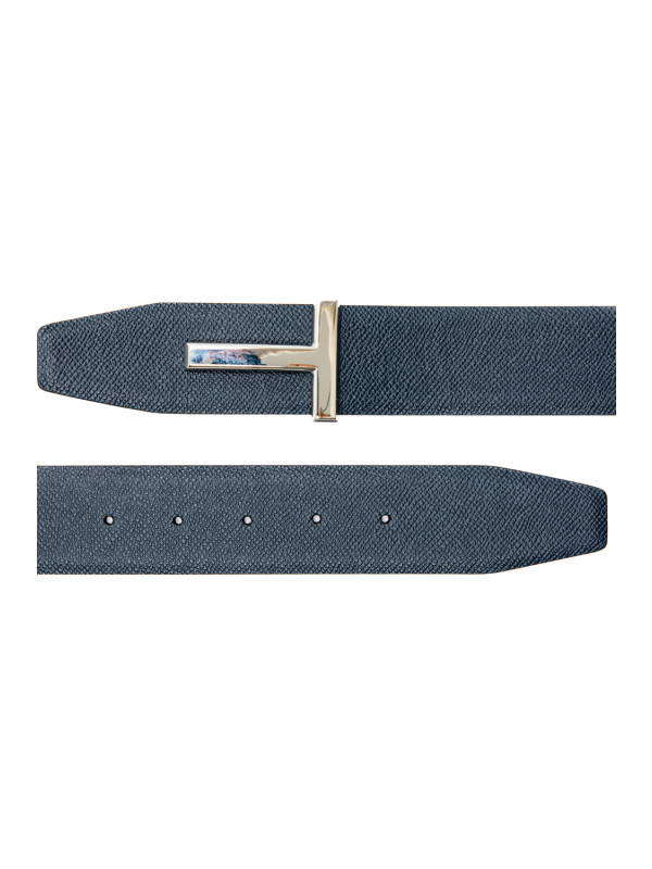 TOM FORD LEATHER BELT BLUE