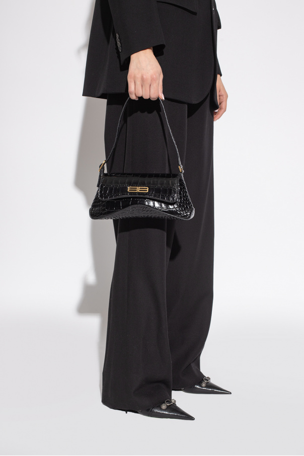 XX Crocodile Small Shoulder Bag 'Black'