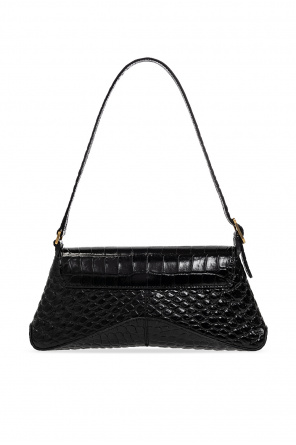 XX Crocodile Small Shoulder Bag 'Black'