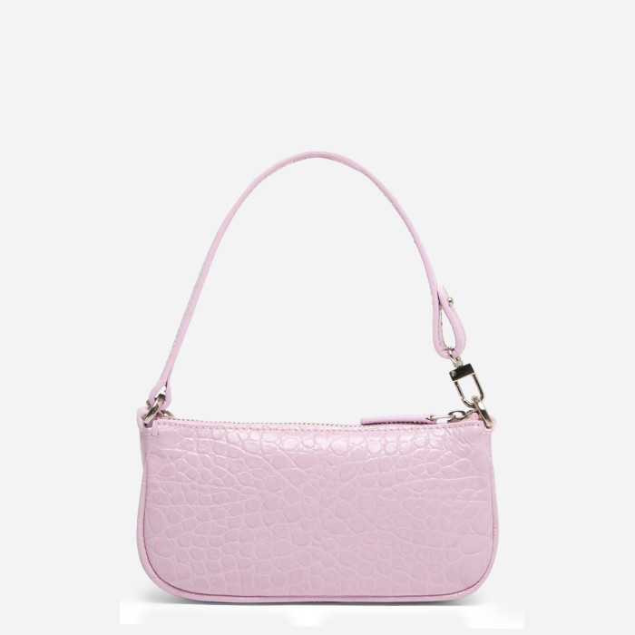 Mini Rachel Pink Croco Leather