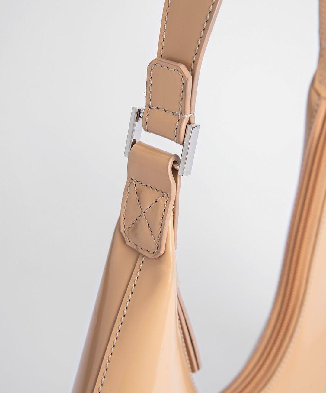 AMBER CREAM SEMI PATENT LEATHER 