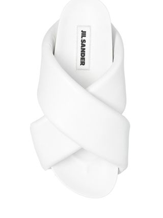 Padding Cross Strap Sandals