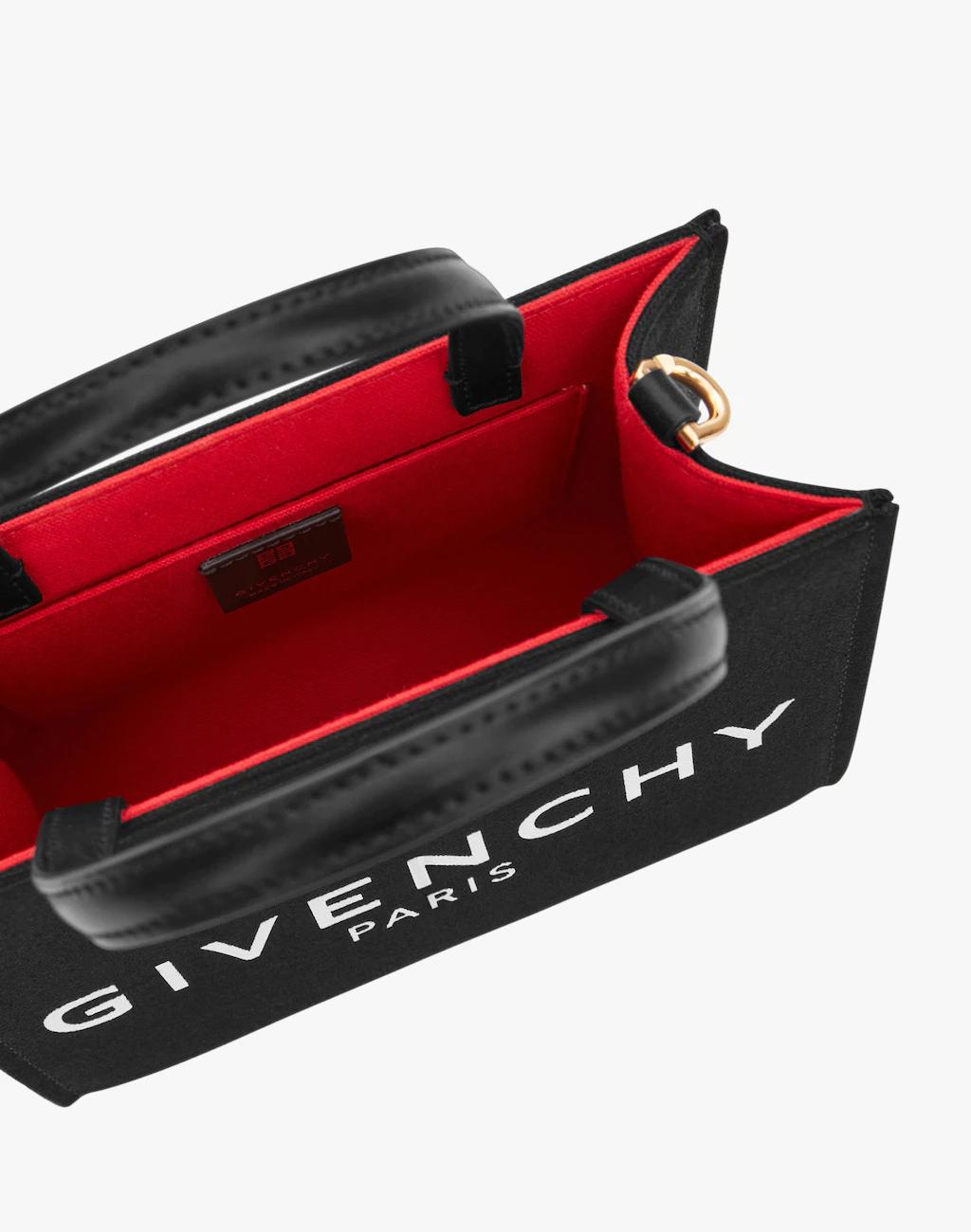 Mini G Tote shopping bag in canvas