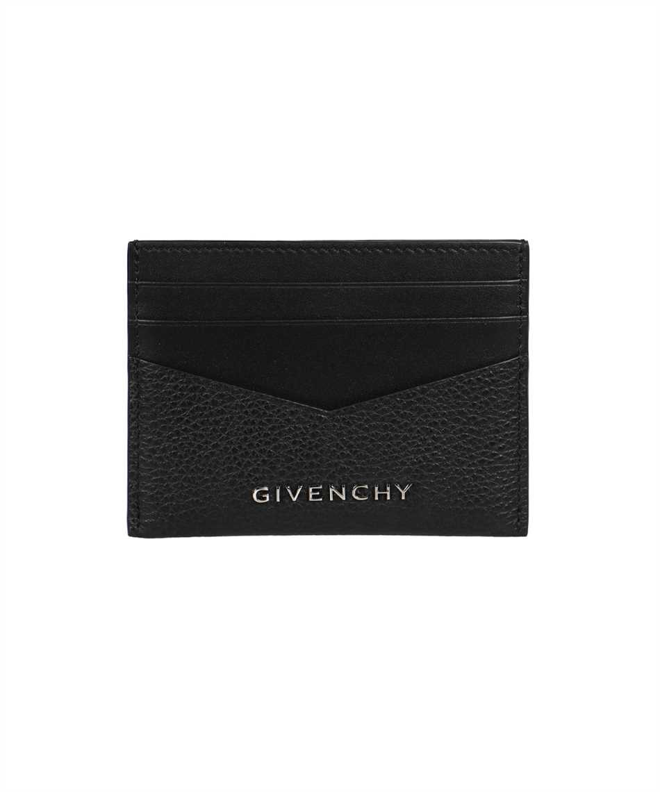 Black leather card holder