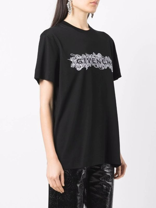 Givenchy 4G Bandana Embroidered T-Shirt