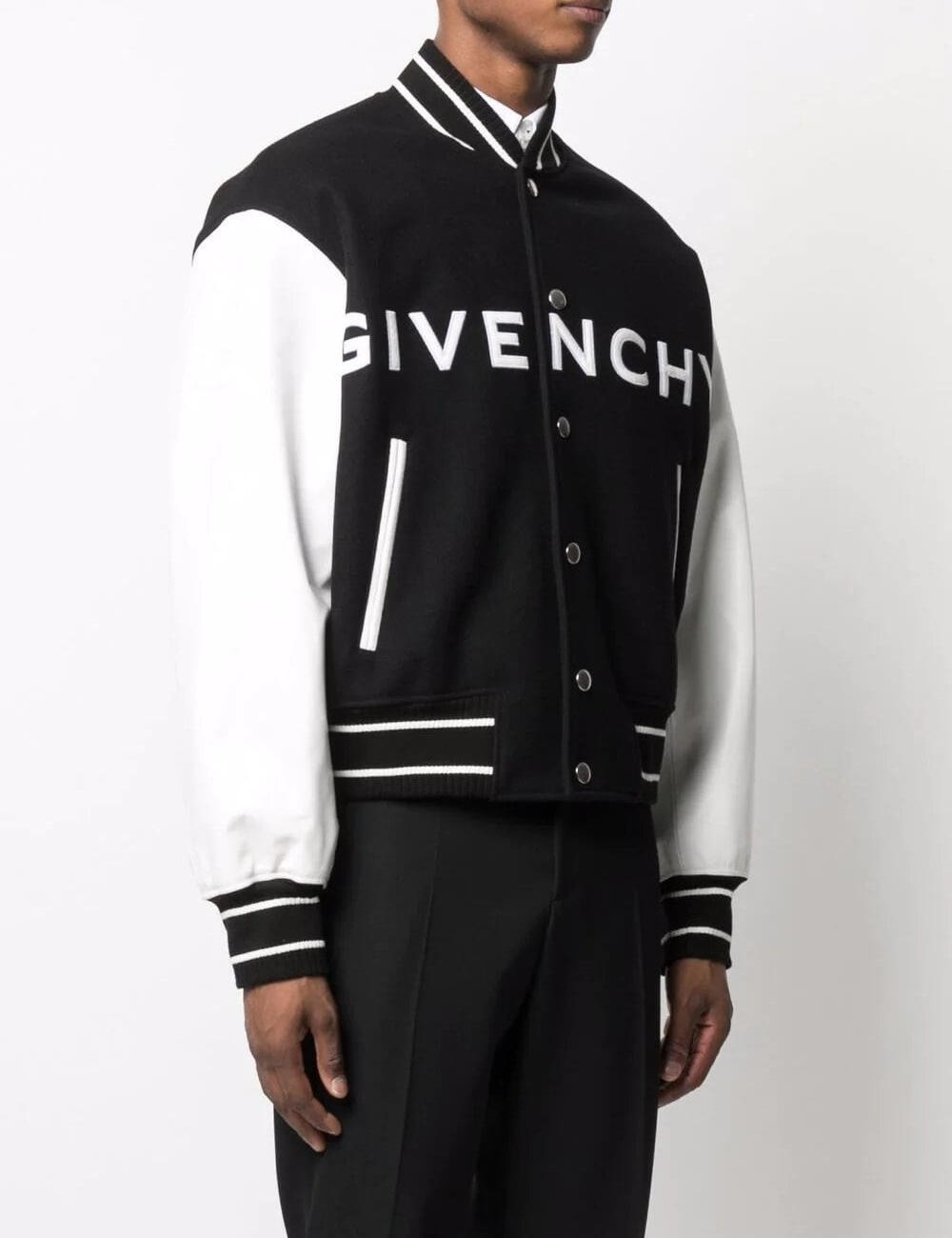 Wool Blend Bomber Jacket