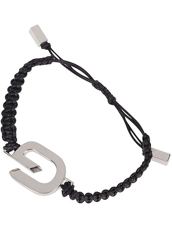 G Link Cord Bracelet in Silver