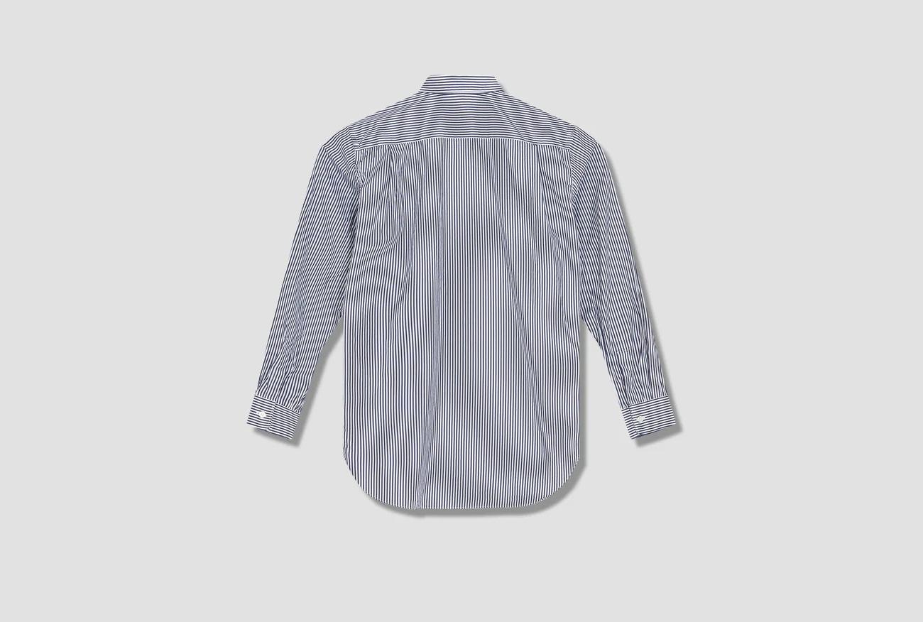 PLAY COMME DES GARÇONS MENS STRIPED SHIRT BLACK HEART