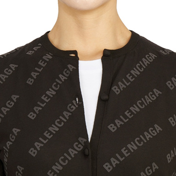 Mini allover logo cardigan