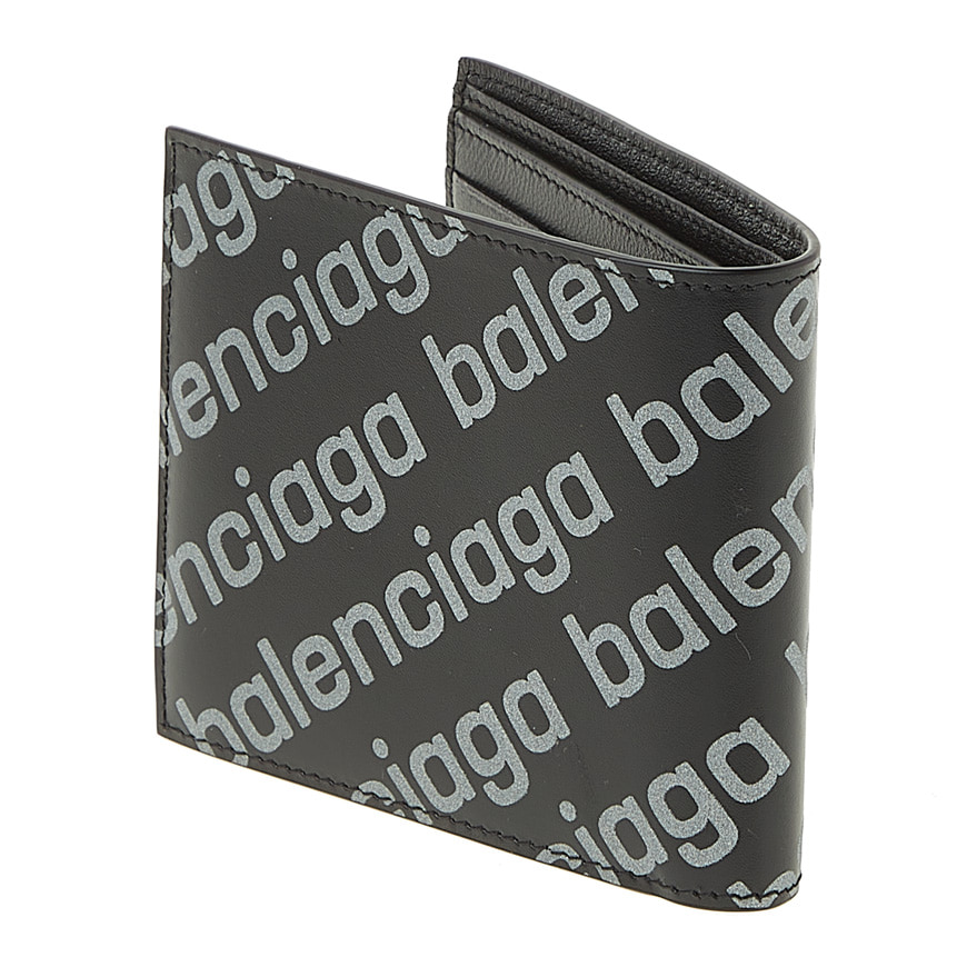 Reflective logo bifold wallet