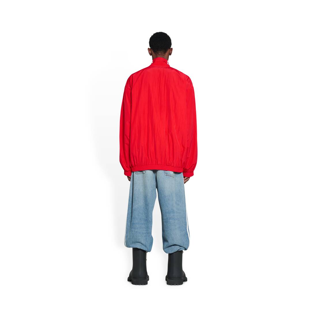 BALENCIAGA / ADIDAS TRACKSUIT JACKET IN RED