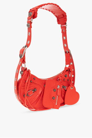BALENCIAGA RED ‘LE CAGOLE XS’ SHOULDER BAG