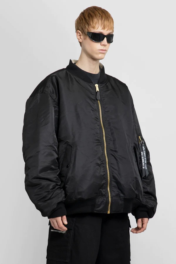 VETEMENTS BLACK VETEMENTS X ALPHA INDUSTRIES
