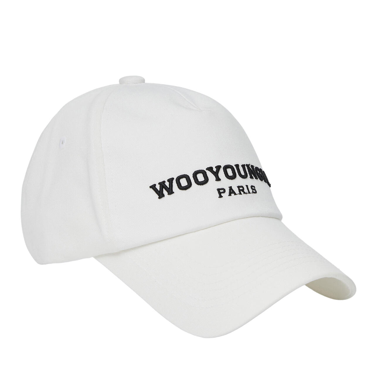 Wooyoungmi Embroidered Ball Cap White 