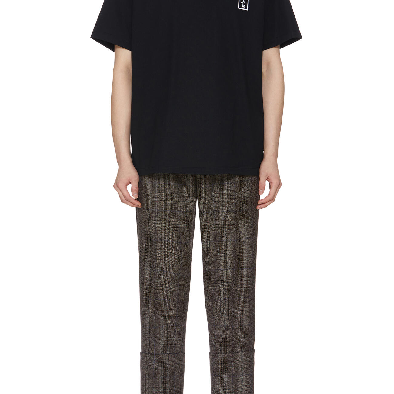 Black Cotton Backlogo T-shirt