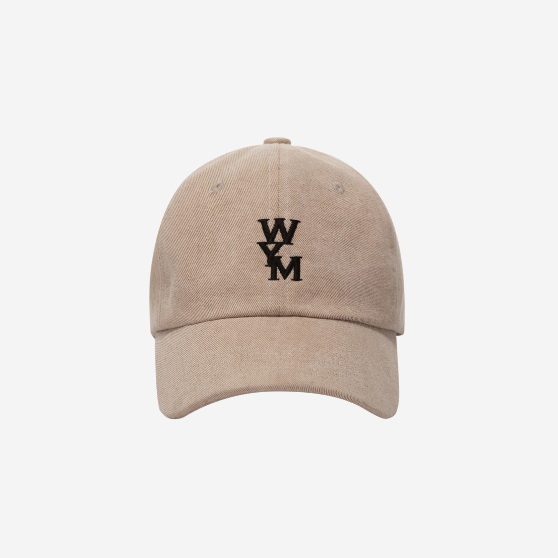Wooyoungmi Black Logo Ball Cap Beige 