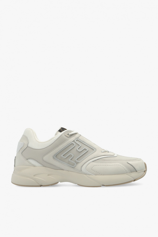 FENDI GREY ‘FASTER’ SNEAKERS