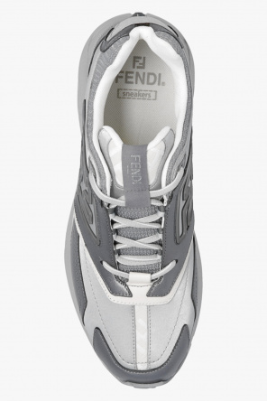 FENDI GREY ‘FASTER’ SNEAKERS - Gray