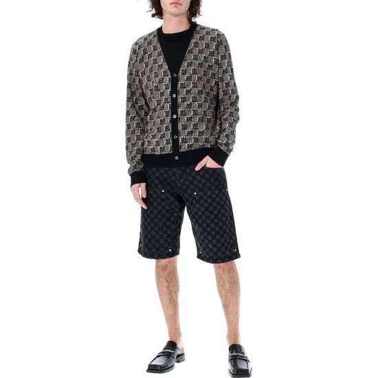 Misbehave knitted monogram cardigan