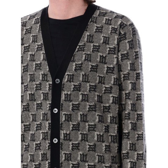 Misbehave knitted monogram cardigan