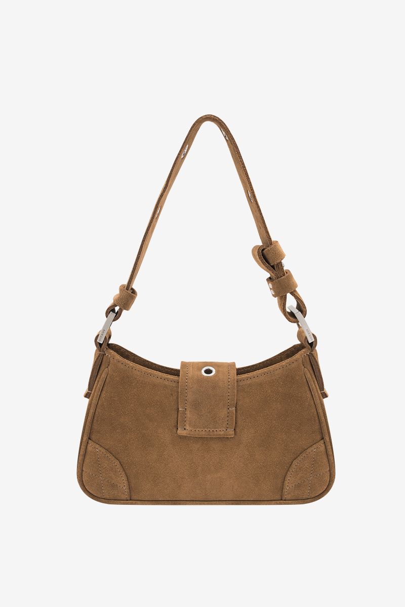 Suede Shoulder Bag Small Tabacco