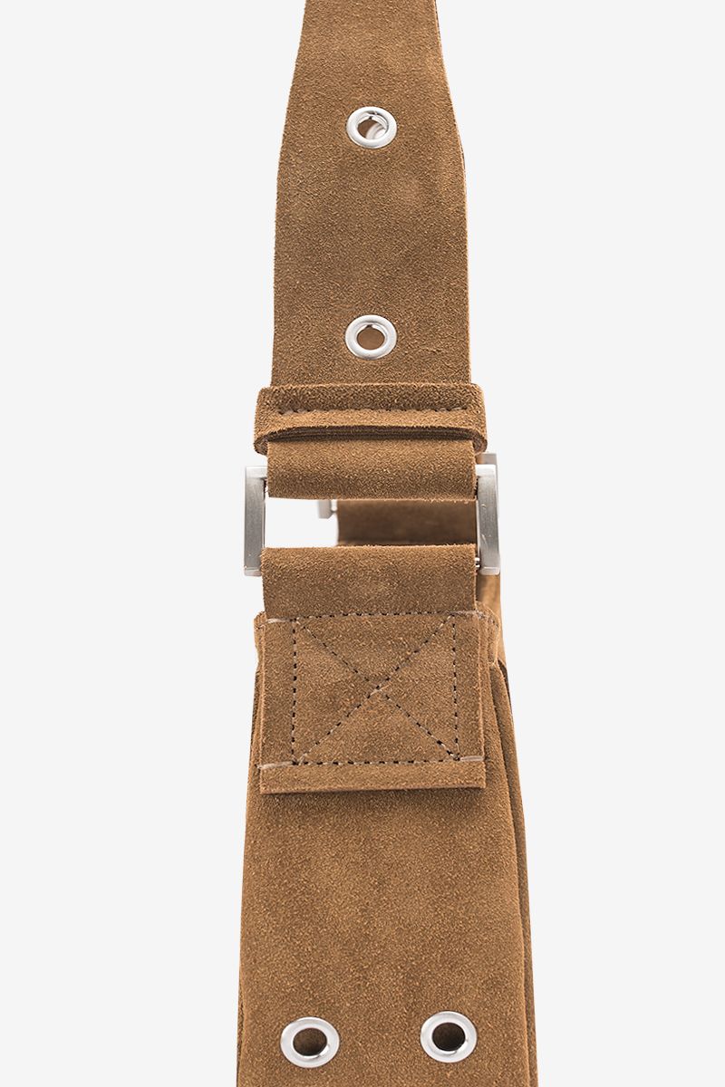Suede Shoulder Bag Small Tabacco