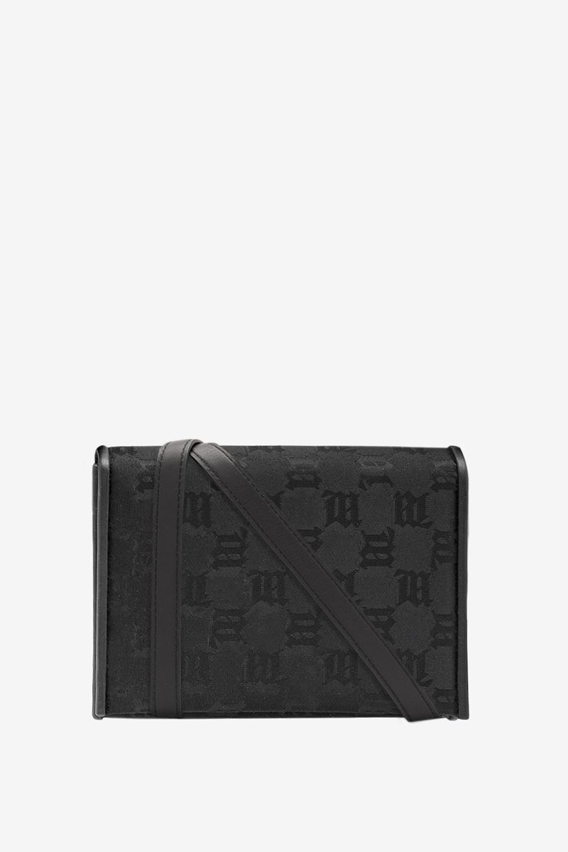 Jacquard Monogram Phone Pouch Black