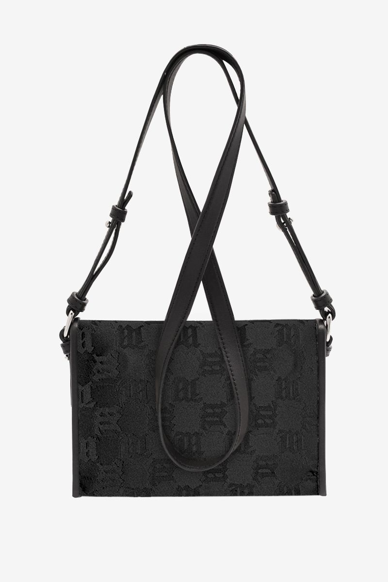 Jacquard Monogram Phone Pouch Black