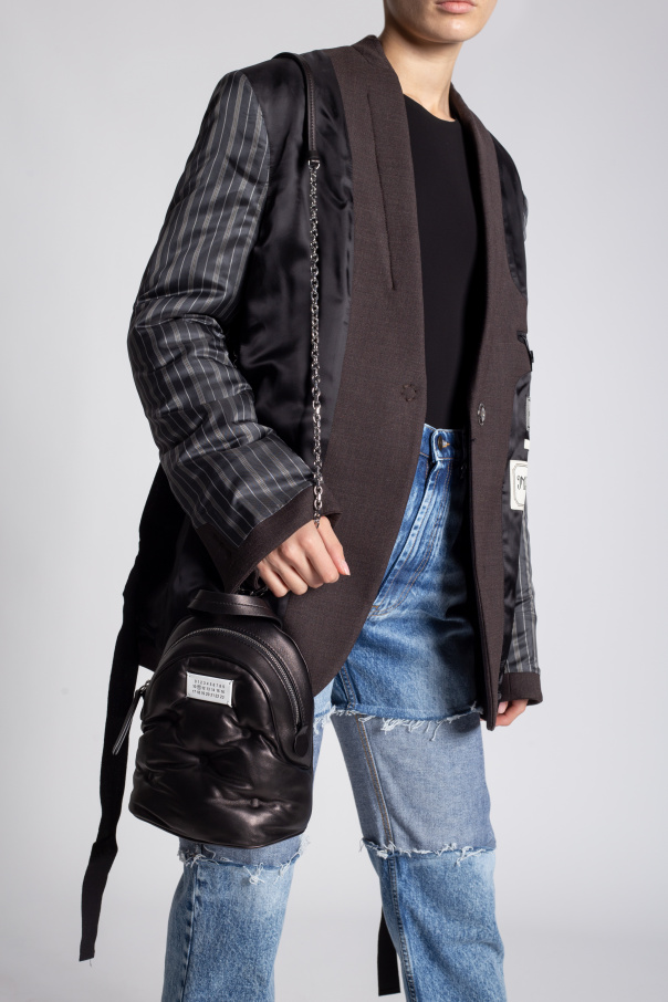 MAISON MARGIELA BLACK ‘GLAM SLAM MINI’ BACKPACK