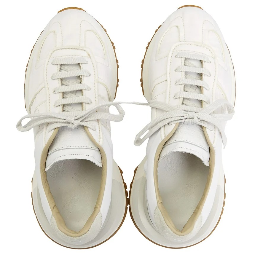Maison Margiela Runner Retro Sneakers In White