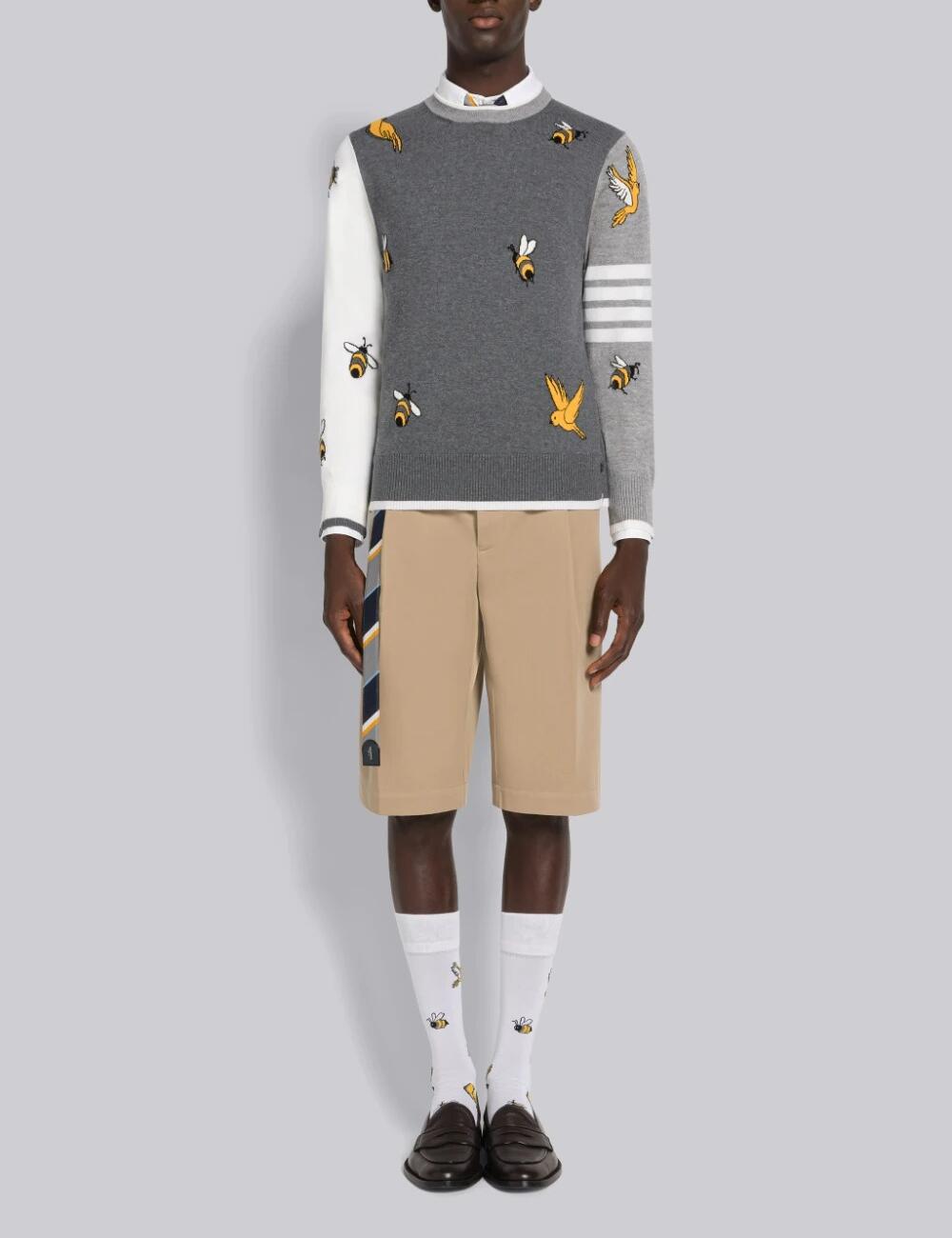 FUN-MIX BIRDS AND BEES CREW NECK PULLOVER