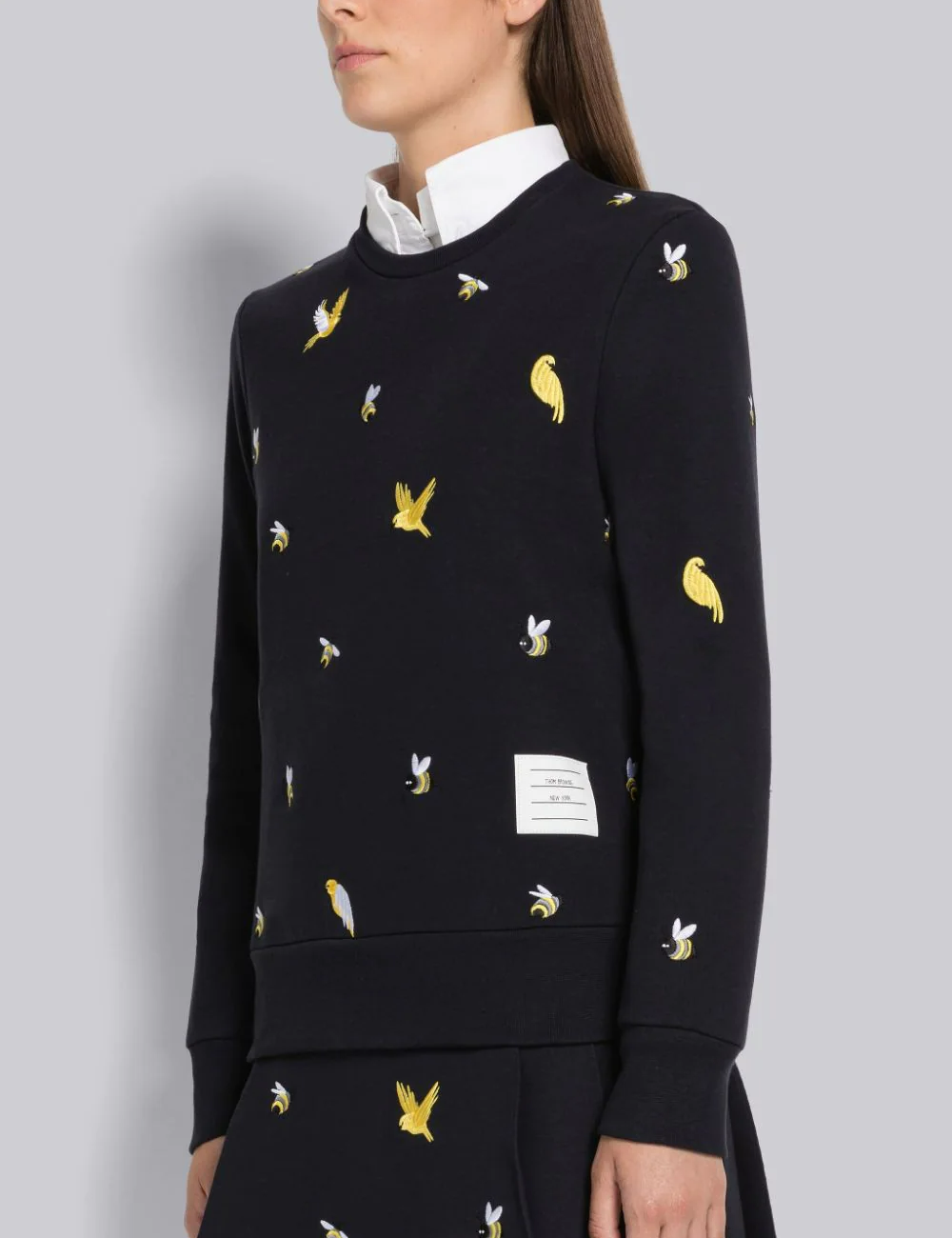 LOOPBACK BIRDS AND BEES SWEATSHIRT