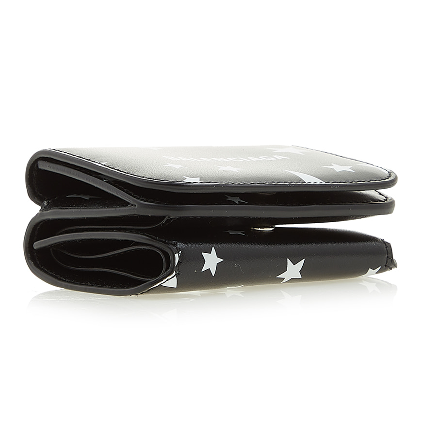 Balenciaga Logo Wallet In Black